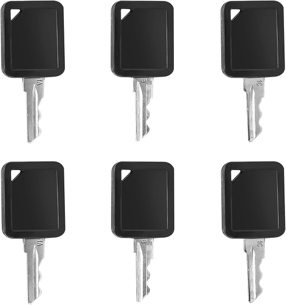 Club Car Replacement Golf Cart Keys 6-Pack (1A, 1B, 1C - 2 Keys Each) | Compatible with 101974701 & 105068002, Carryall 300 500 510 550 700 710 (2014-Current)