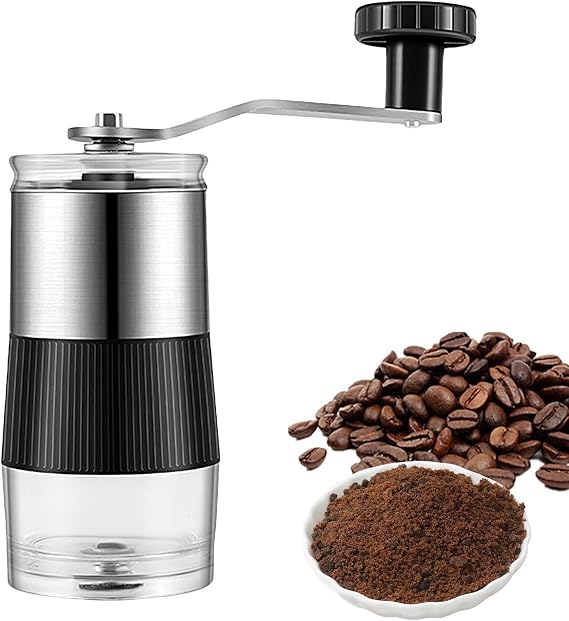 Coffee Bali Grinder - Manual Hand Grinder, Stainless Steel Coffee Bean Grinder, Adjustable Grinding Accuracy, Durable Compact Design | Portable Hand Grinder for Camping, Home Brewing, Office and | 醸造、オフィス、旅行用のポータブルハンドグラインダー