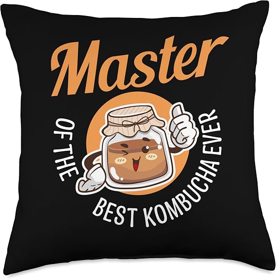 Kombucha Scoby Starter Kit Brewing Equipment Kombucha Throw Pillow