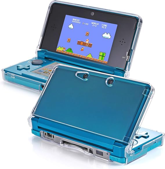 3DS Case - VSEER Ultra Clear Crystal Transparent Hard Shell Protective Case Cover Skin for Nintendo 3DS