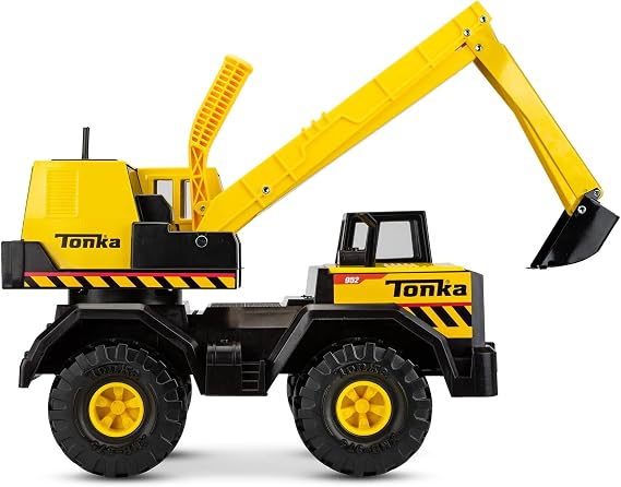 Tonka Steel Classics | Toughest Mighty Excavator | Kids Construction Toys for Boys and Girls, Vehicle Toys for Creative Play, Motor Skill Development for Kids Ages 3+ | Basic Fun 06183 FFP