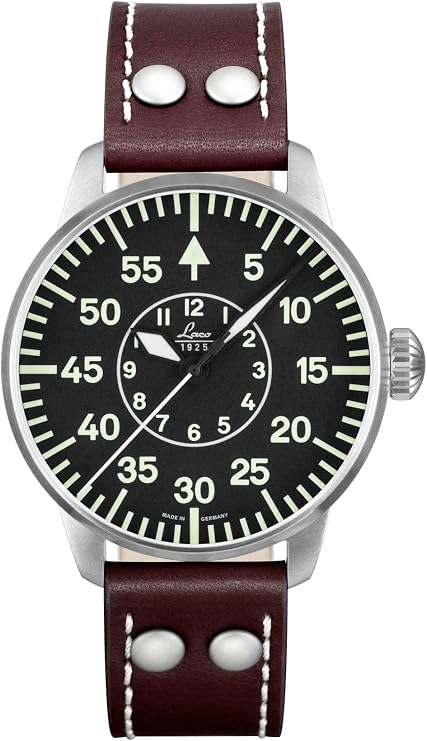 Laco Type B Dial Miyota Automatic Pilot Watch 861690, Brown, Self-Winding