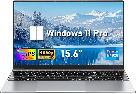 NIAKUN Laptop, Window 11 Pro Laptop Computer, 15.6 Inch Lap Top, 8GB RAM 256GB SSD PC 2026, N4020 Processor, 15.6" FHD 1920 * 1080 Display, WIFI5, BT5.0, Office 365