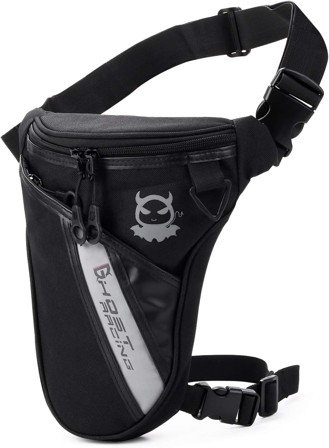 yeesport Drop Leg Bag Outdoor Thigh Bag Motorcycle Bike Bag Multifunctional Tactical Thigh Pack Hiking Travel Fishing Drop Leg Pack Military Waist Leg Bag,Black,S