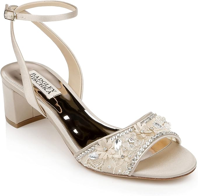 Badgley Mischka Women's Taylin Low Heel Glamour Sandal