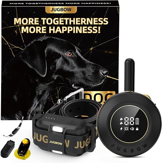 Dog Shock Collar - 3/4 Mile Dog Training Collar with Remote,Black