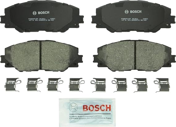 BOSCH BC1211 QuietCast Premium Ceramic Disc Brake Pad Set - Front | Compatible with Select Pontiac Vibe; Scion iM, tC; Toyota Corolla iM, Matrix, Mirai, RAV4