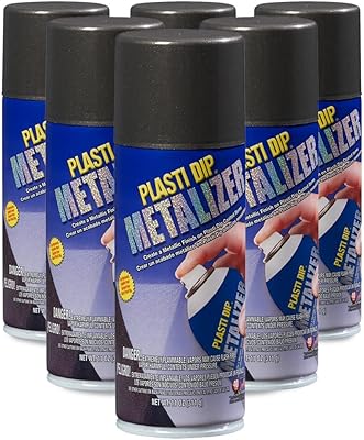 Plasti Dip Spray Graphite Pearl Metalizer 11oz 6 Pack