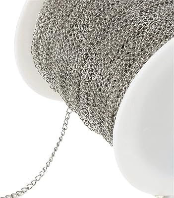 Link Chain 2pcs 10meterroll Stainless Steel Chain Basic Bluk Chains for Necklaces Earrings Bracelets DIY Jewelry3x4mm