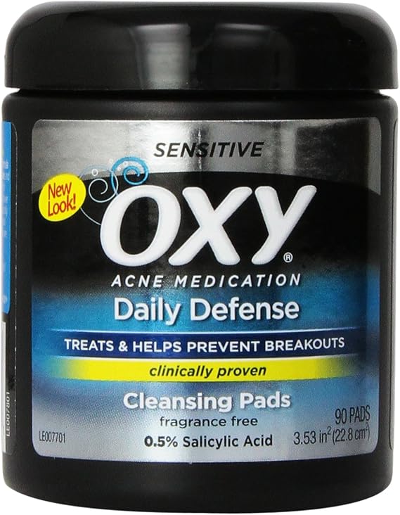 Oxy Daily Defense Cleansing Pads, Sensitive, 90 Count