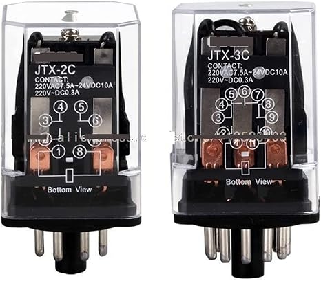 Relay Electromagnetic Relay JTX-3C 11Pins 24V 220V (Color : OneColor)
