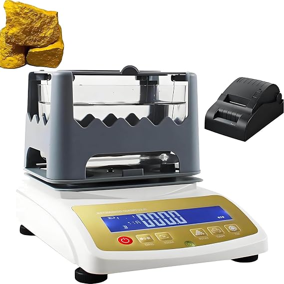 Digital Electronic Gold Purity Tester Machine,Gold Purity Tester Machine,Precious Metal Densimeter Density,for Accurate Gold, Silver, Platinum Karat Detection 600K+Printer