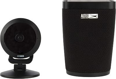 Altec Lansing Voice Activated Smart Security System, Includes Google Live Speaker and Panoramic HD Camera, Built in Google Assistant, Two Way Intercom, ASH-100