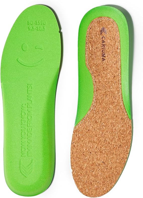Cariuma Bio-Foam Removable Insoles. Cork Memory Foam Arch Support