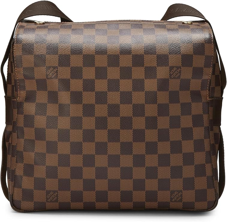 Pre-loved Damier Ebene Naviglio, Brown