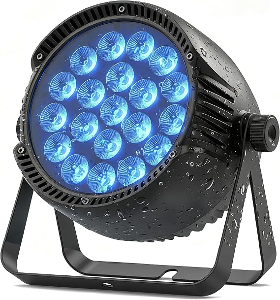 280W IP65 Waterproof LED Par, RGBW Stage Light, DMX512 Disco Light, Party Light, Suitable for Outdoor Parties and Concerts on Rainy Days [Energy Class E]