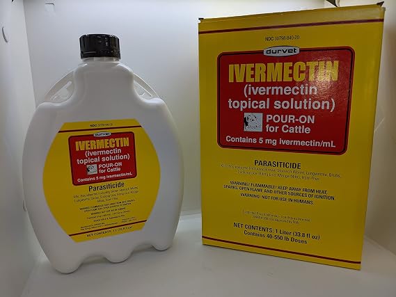 Durvet Ivermectin Pour-On for Cattle 1000 mL