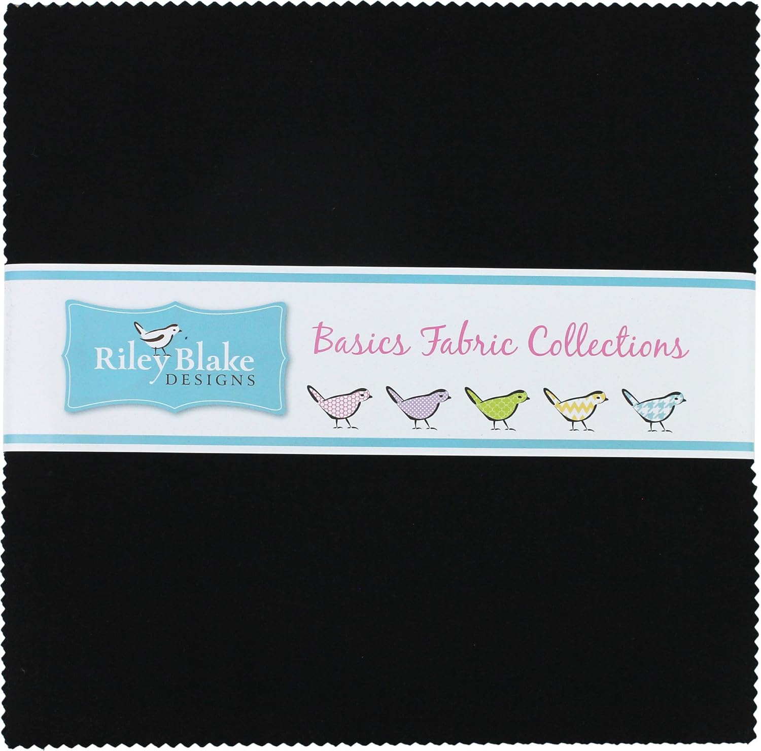 Riley Blake 10 Stacker Precut Bundle 42pcs-Confetti Cottons Riley Black -12010BLK