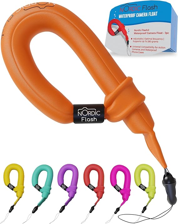 Waterproof Phone & Camera Float Wrist Strap for Underwater | Waterproof Float Strap Compatible with GoPro Hero 13, Insta360 X4, DJI Action 5 Pro, iPhone, OM System TG-7 & Kodak WPZ2