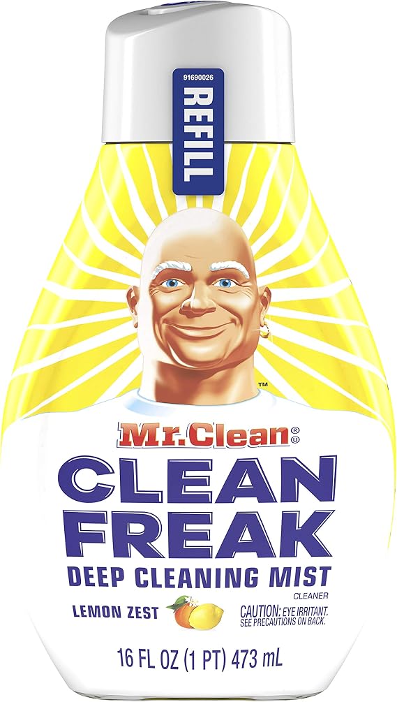 Mr. Clean, Clean Freak Deep Cleaning Mist Multi-Surface Spray, Lemon Zest Scent Refill, 1 Count, 16 fl oz