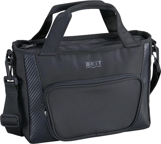 Zett BA7224 Baseball Tote Bag, Mini Tote Bag, Black