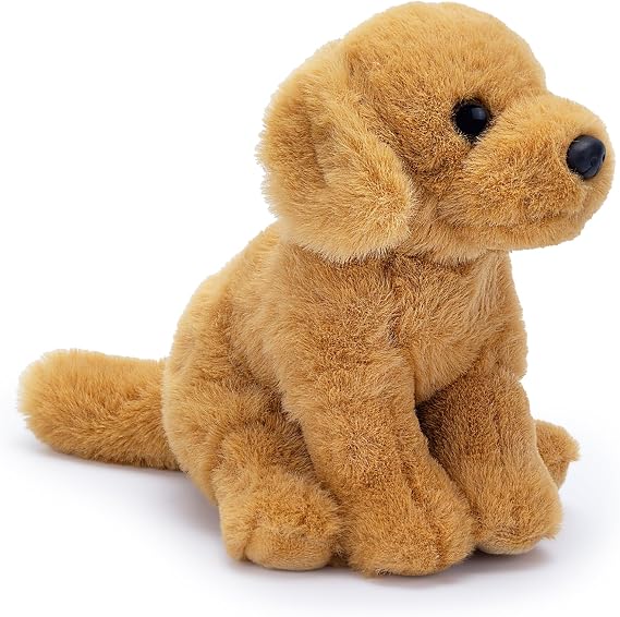 Zappi Co Palm Pups Golden Retriever Dog Plush Toy (15cm) - Golden Pup - Soft, Cuddly, 100% Recycled - Family's Favourite Cuddle Companion