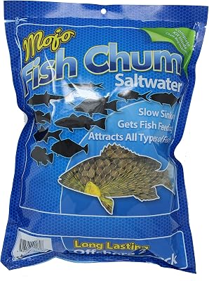 Fish Chum Mojo Dry Offshore Saltwater Fish Chum Aquatic Nutrition 2 lb, Brown, Medium Pellet Mojodry2