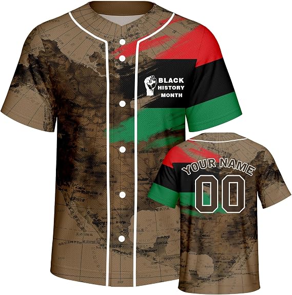 Custom Black History Month Jerseys Shirts Personalized St Patrick's Day Baseball Jersey Men Women