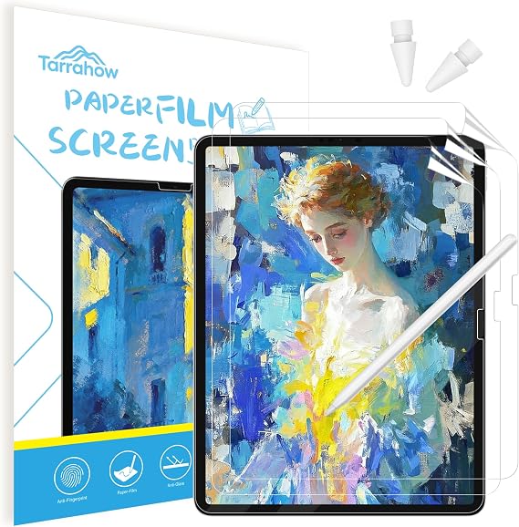3 Pack Paper Screen Protector for iPad A16 11th/10th (2025 11inch/2022 10.9inch) + 2 Pencil Tip | Matte PET Paper Screen Protector, Anti Glare Crafted for Natural Writing & Drawing Protects Pencil Tip
