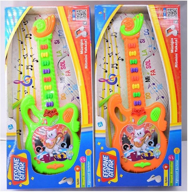 Generic CNL EFSANE GİTAR Müzikli Efsane Oyuncak Işıklı Müzikli Gitar