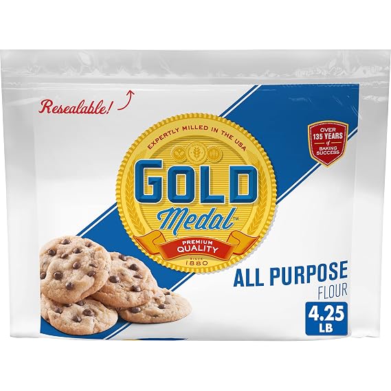 Gold Medal All Purpose Flour with Resealable Bag, 4.25 pounds
