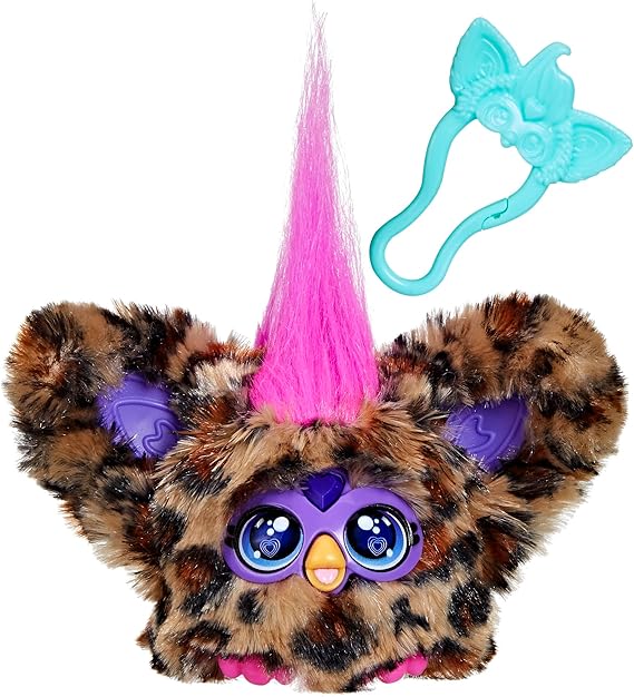 Furby Furblets - Series 4 Collectible - Chee-Chee Cheetah Mini Plush Toy, Yellow