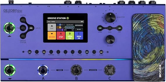 MOOER GE200 Pro Li Professional Rechargeable Guitar Multi Effects Pedal