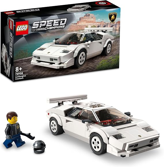 LEGO Speed Champions Lamborghini Countach Toy, Gift, Present, Birthday, Blocks, Christmas, For Boys and Girls, Children, 8 Years, 9 Years, 10 Years, Elementary School Students, Vehicle, Car, Mini Car