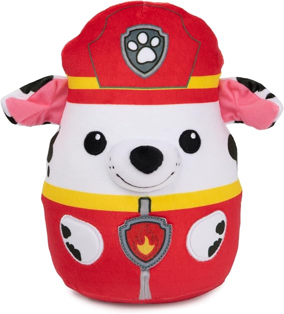 PAW Patrol Marshall Squish Plush, Official Toy from The Hit Cartoon, Squishy Stuffed Animal for Ages 1 and Up, 8