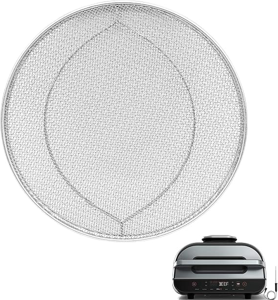 Splatter Shield for Ninja AG551UK Foodi Smart XL Grill, Replacement Stainless Steel Splatter Screen Air Fryer Accessories for Ninja AG551UK Foodi Smart XL 6-in-1 Indoor Grill