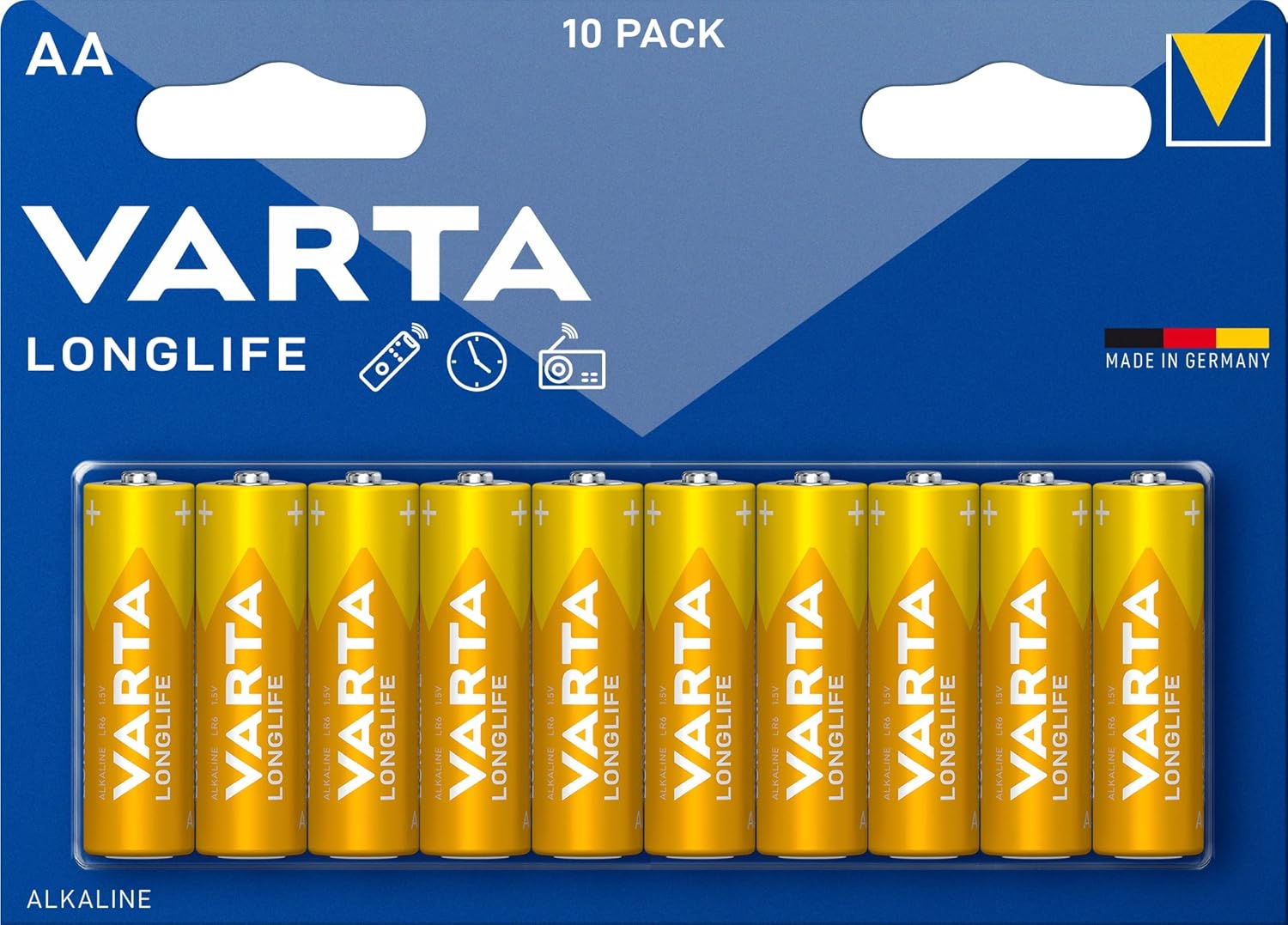 VARTA Longlife AA Alkaline pen battery 10 pack