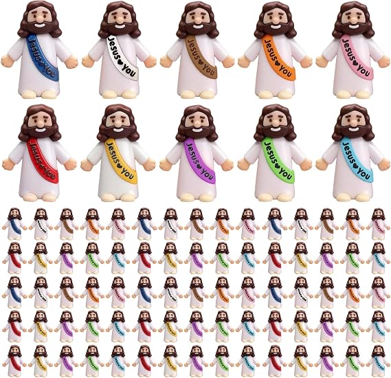 50Pcs Figure, Figurines, Mini Figures, Tiny Gifts 50-Pack 1.3" Bright Pocket-Size Set Versatile Decorative Props