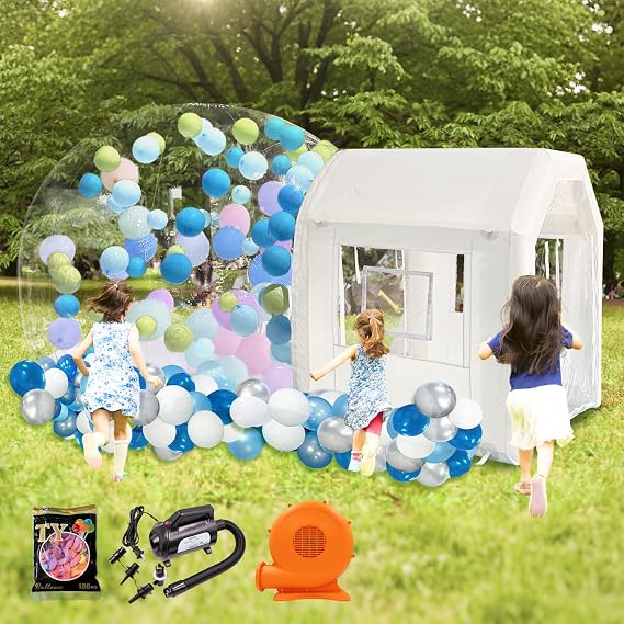10ft Inflatable Bubble House Dome for Kids, TPU Balloon Tent for Parties