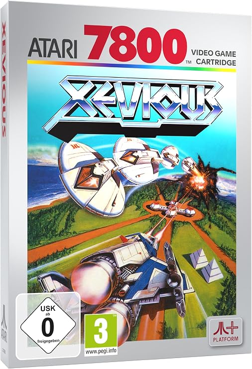 XEVIOUS (compatible with Atari 2600+, Atari 7800+ and Atari 7800 video game systems)