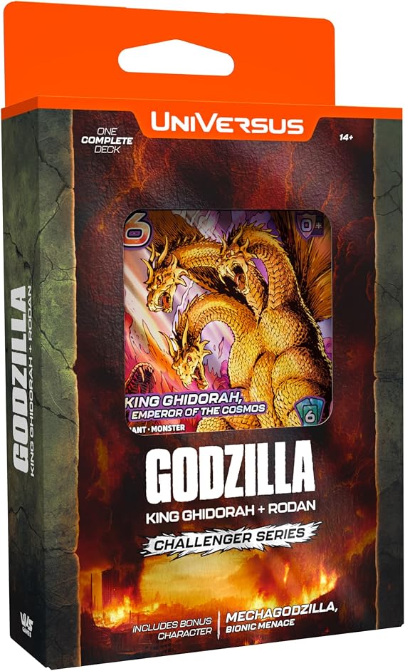 UniVersus Godzilla Challenger Series - King Ghidorah & Rodan Deck - 2 Character Decks, Ready to Play, Licensed, UVS Games