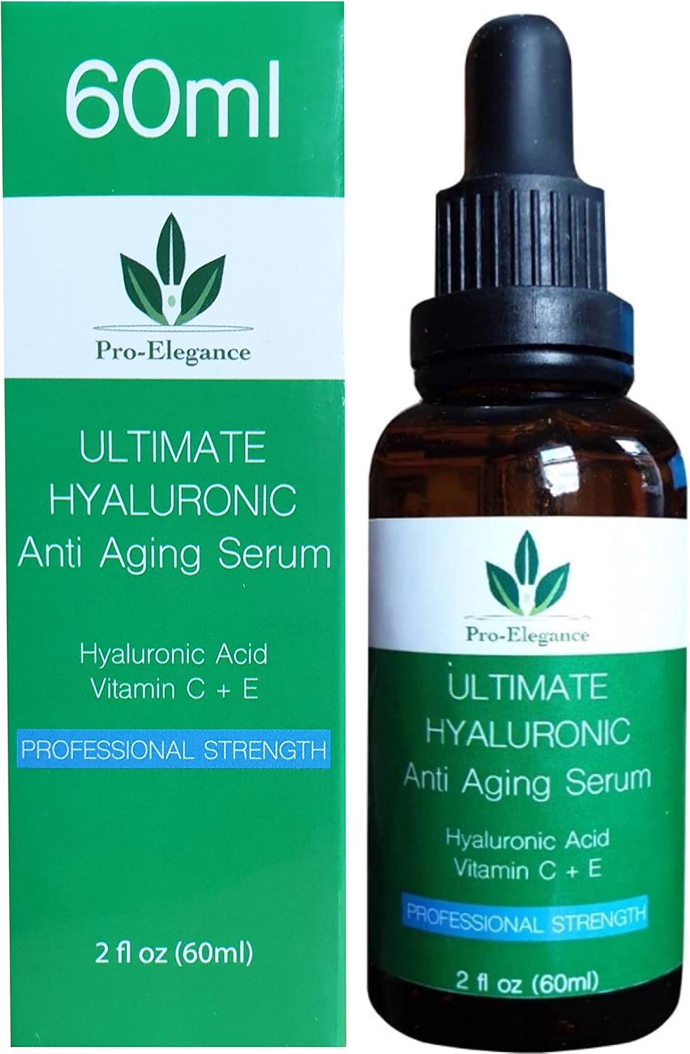 Hyaluronic Acid Serum for face 60ml Bottle Anti ageing & wrinkle Cruelty Free Best Pure Liposome Moisturiser with Vitamin C Green Tea Vitamin E & Organic Jojoba Oil