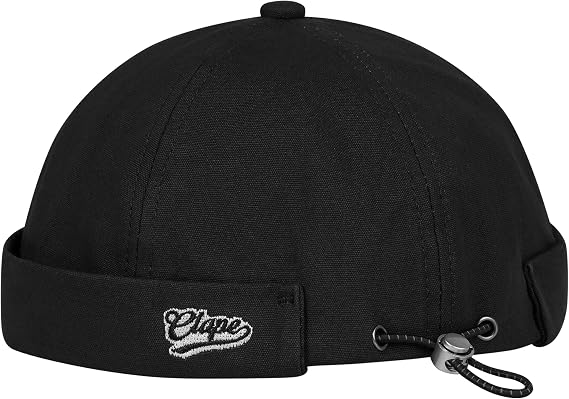 CLAPE Brimless Cap for Men, Classic Solid Color Cotton Rolled Cuff Harbour Hat Casual Docker Watch Skull Cap