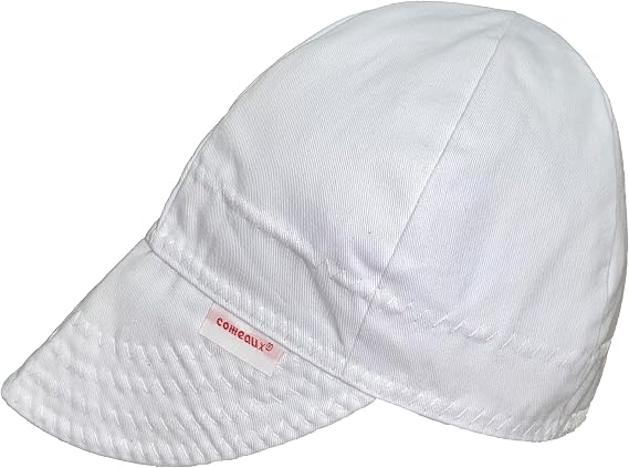 Comeaux Caps Reversible Welding Cap Solid White 7