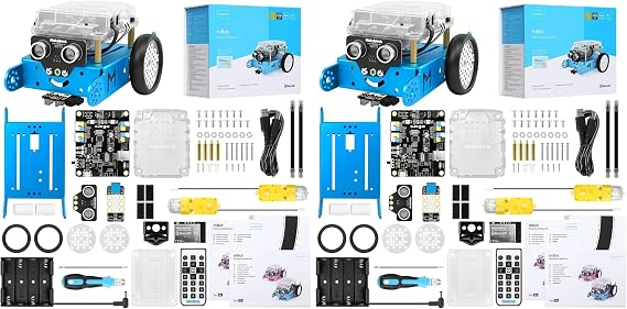 Makeblock mBot STEM Coding Toys Robotics for Kids Ages 8-12 (Pack of 2)