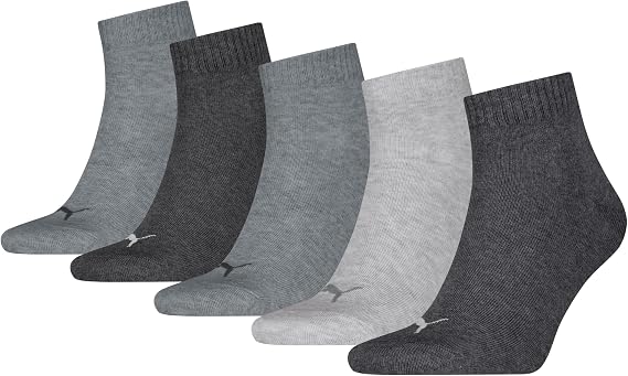 PUMA Unisex PUMA Unisex Quarter Plain 5p Amazon Quarter (Pack of 5)