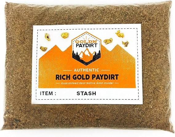 Goldn Gold Paydirt Stash Panning Pay Dirt Bag Gold Prospecting Concentrate