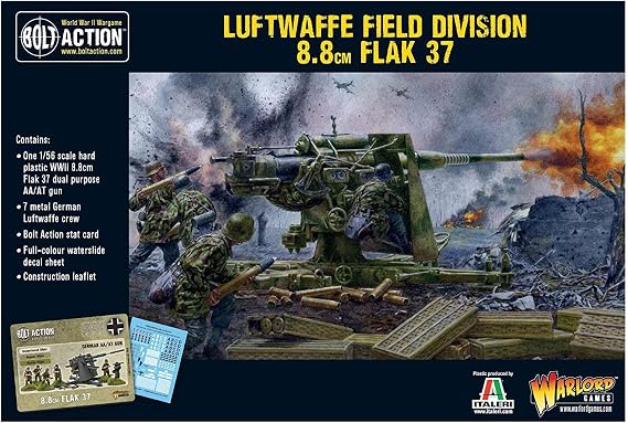 Warlord Games, Bolt Action, Luftwaffe Field Division Flak 37 8.8cm