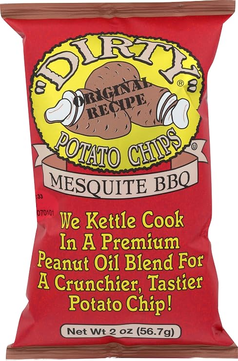 DIRTY POTATO CHIPS Mesquite BBQ Potato Chips, 2 OZ