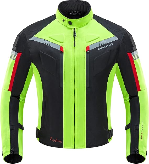 Motorcycle Jacket for Men with Removable CE Armor All Season